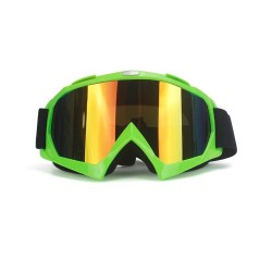 Ski / Snowboard and Other sports goggles, unisex, universal size, green frame - multicolor lens, O1VM